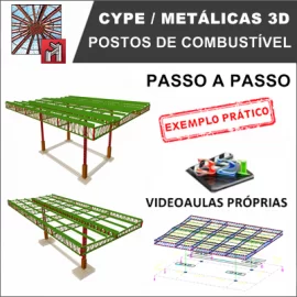 CURSO - CYPE / METALICAS 3D 2019/2020 - POSTOS DE COMBUSTÍVEL