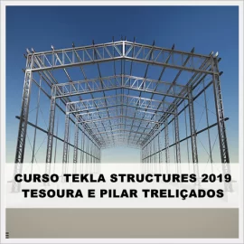 CURSO TEKLA STRUCTURES 2019 - PILARES E COBERTURA TRELIÇADOS  (MODELAGEM E DETALHAMENTO)