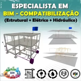 COMBO ESPECIALISTA EM BIM E COMPATIBILIZAO DE PROJETOS (ESTRUTURAL + ELTRICO + HIDRULICO) - BLACK FRIDAY