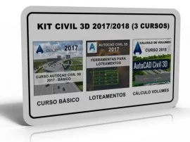 KIT AUTOCAD CIVIL 3D 2017/2018 (3 CURSOS)