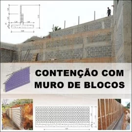 CURSO - CONTENO COM MURO EM BLOCOS (TEORIA E PRTICA)