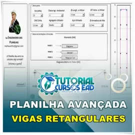 PLANILHA PARA DIMENSIONAMENTO DE VIGAS RETANGULARES - BLACK FRIDAY