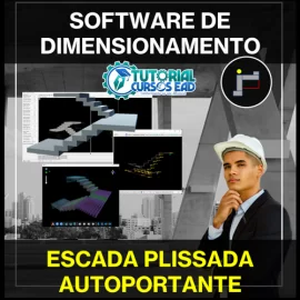 SOFTWARE PARA DIMENSIONAMENTO DE ESCADAS PLISSADAS  (CASCATA)  AUTOPORTANTES EM U
