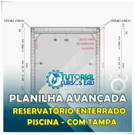 PLANILHA PARA DIMENSIONAMENTO DE RESERVATRIOS ENTERRADOS COM TAMPA