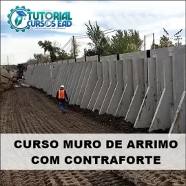 CURSO - CONTENO COM MURO DE CONTRAFORTE (TEORIA E PRTICA)