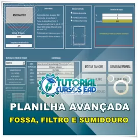 PLANILHA PARA DIMENSIONAMENTO DE FOSSA, FILTRO E SUMIDOURO - BLACK FRIDAY