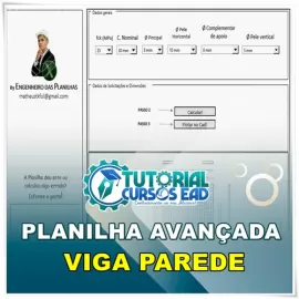 PLANILHA PARA DIMENSIONAMENTO DE VIGAS PAREDE - BLACK FRIDAY