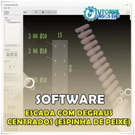 SOFTWARE PARA CLCULO DE ESCADAS COM DEGRAUS CENTRADOS (ESPINHA DE PEIXE)