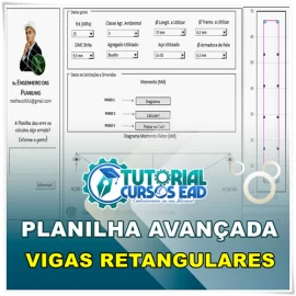 PLANILHA PARA DIMENSIONAMENTO DE VIGAS RETANGULARES