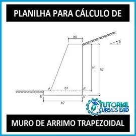 PLANILHA PARA CLCULO DE MURO DE ARRIMO COM PERFIL TRAPEZOIDAL (TIPO I)