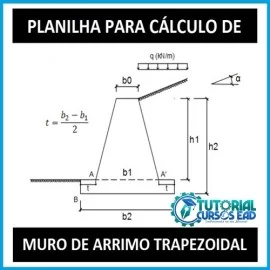 PLANILHA PARA CLCULO DE MURO DE ARRIMO COM PERFIL TRAPEZOIDAL (TIPO III)