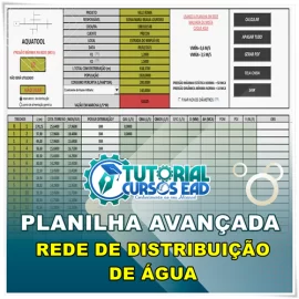 PLANILHA PARA DIMENSIONAMENTO DE REDE DE DISTRIBUIO DE GUA