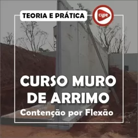 CURSO - CONTENO COM MURO DE ARRIMO POR FLEXO (TEORIA E PRTICA)