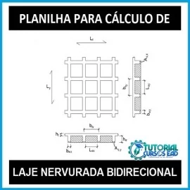 PLANILHA PARA CLCULO DE LAJE NERVURADA BIDIRECIONAL