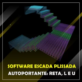 SOFTWARE PARA DIMENSIONAMENTO DE ESCADAS PLISSADAS  (CASCATA)  AUTOPORTANTES RETA,  L e U