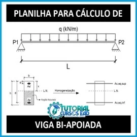 PLANILHA PARA CLCULO DE VIGAS BI-APOIADAS